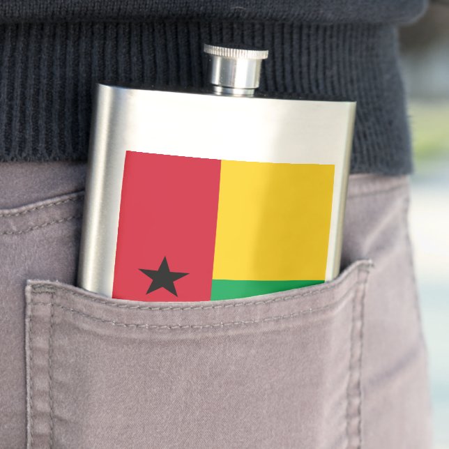 Guinea-Bissau flag Flask (In Situ)