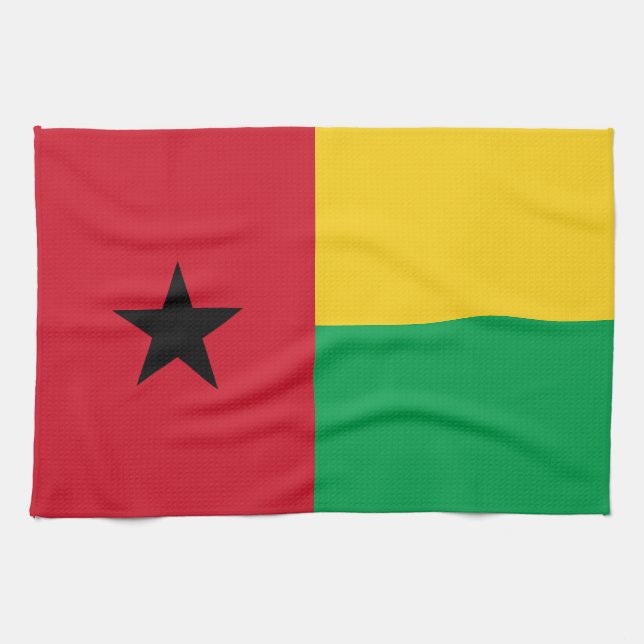 Guinea Bissau Flag Kitchen Towel (Horizontal)