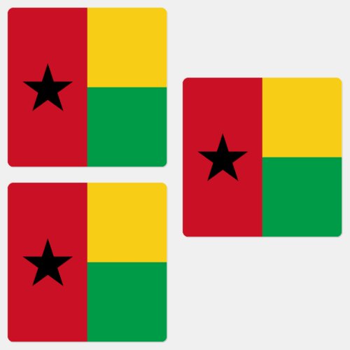 Guinea Bissau Flag Labels