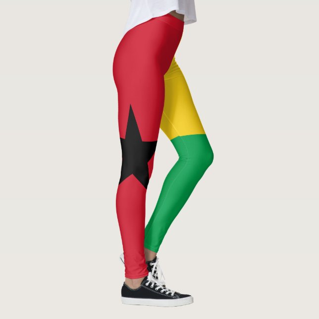 Guinea Bissau Flag Leggings (Right)