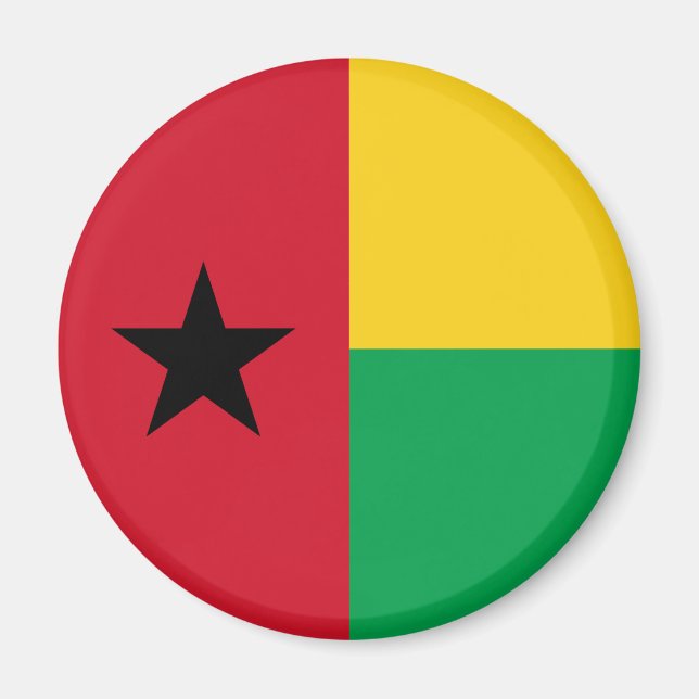 Guinea Bissau Flag Magnet (Front)