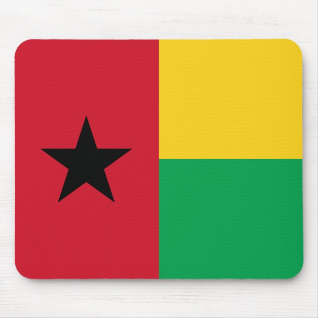 Guinea Bissau Flag Mouse Pad (Front)