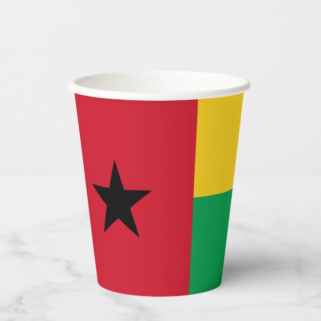 Guinea Bissau Flag Paper Cups (Front)