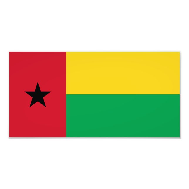Guinea Bissau Flag Photo Print (Front)