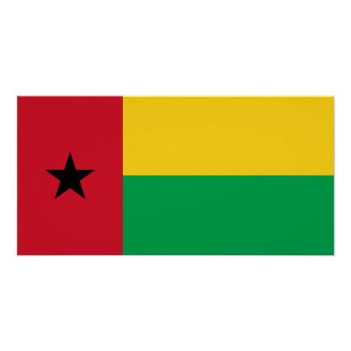 Guinea Bissau Flag Poster