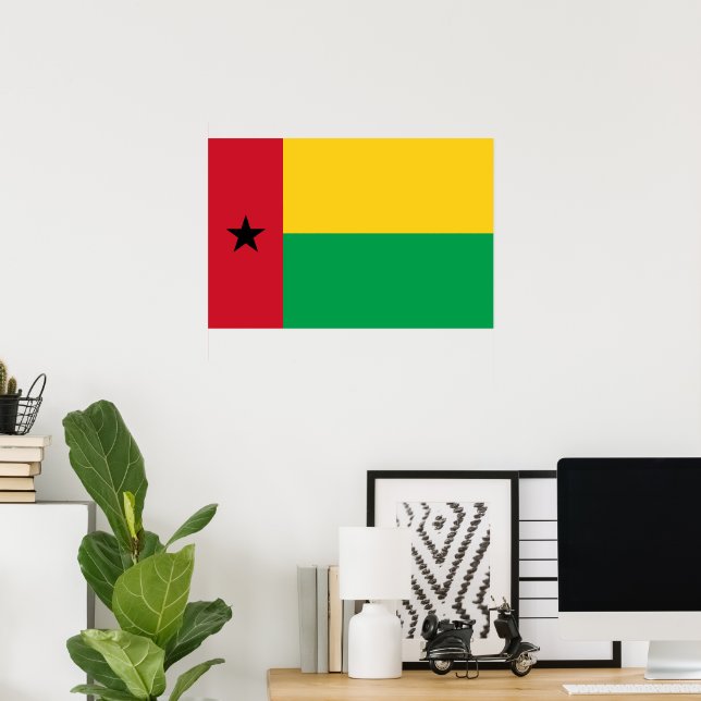 Guinea-Bissau flag Poster (Home Office)