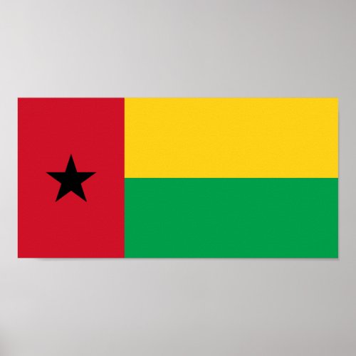 Guinea Bissau Flag Poster