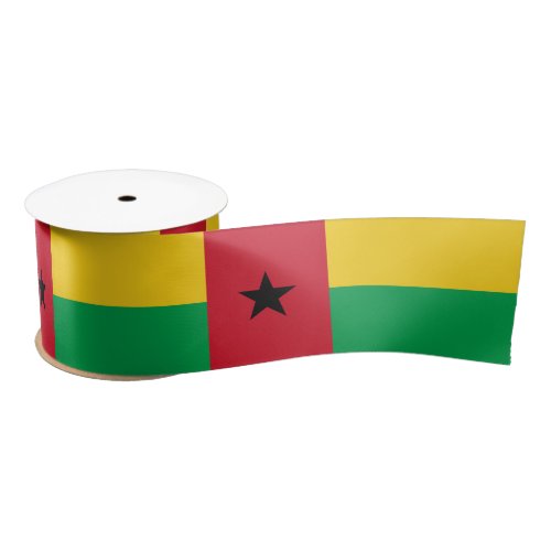 Guinea Bissau Flag Satin Ribbon