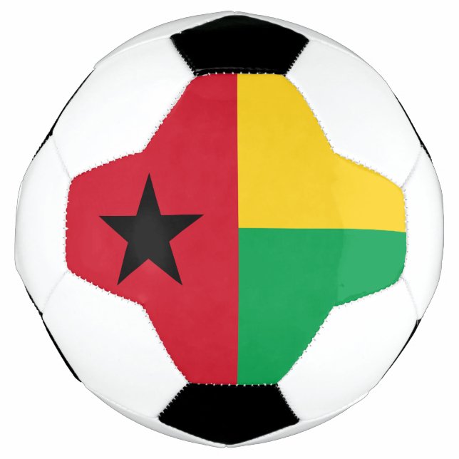 Guinea Bissau Flag Soccer Ball (Front)