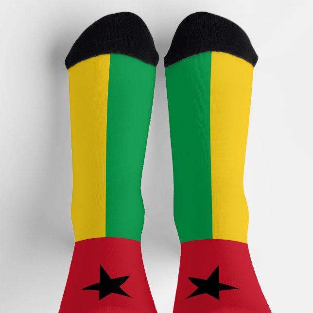 Guinea Bissau Flag Socks (Top)