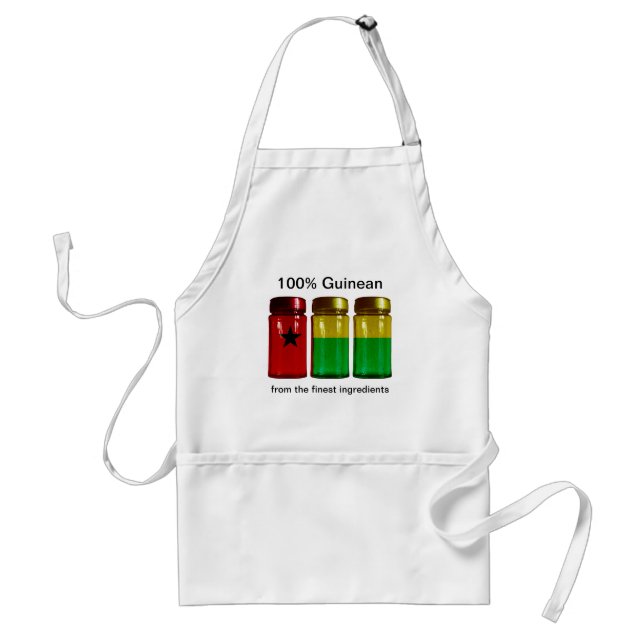 Guinea-Bissau Flag Spice Jars Apron (Front)