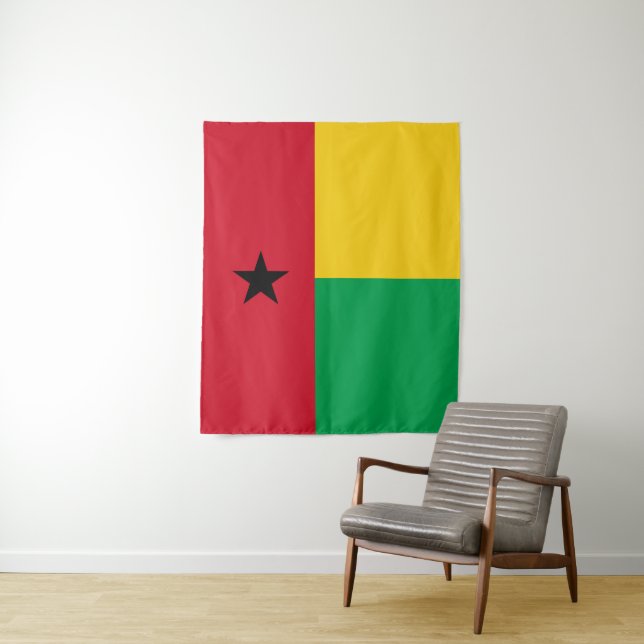 Guinea-Bissau flag Tapestry (In Situ)