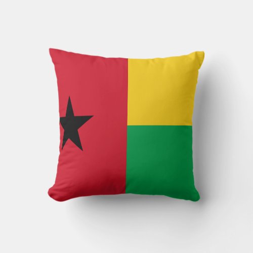 Guinea_Bissau Flag Throw Pillow