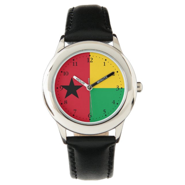 Guinea Bissau Flag Watch (Front)