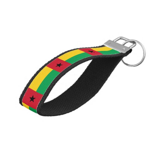 Guinea Bissau Flag Wrist Keychain