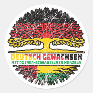Guinea-Bissau German Germany Classic Round Sticker