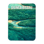 Guinea Bissau Illustration Travel Art Vintage Magnet