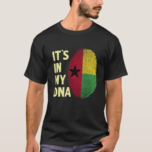 Guinea Bissau In My Dna Guinea Flag Team Guinea Bi T_Shirt