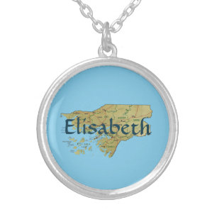 Guinea-Bissau Map + Name Necklace