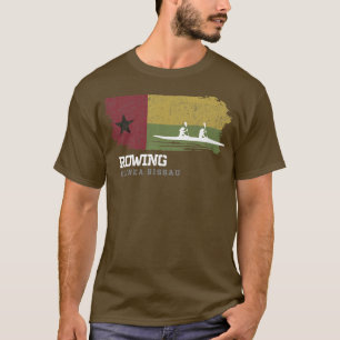 Guinea-Bissau Rowing Team Oarswoman Rower Girl Row T-Shirt