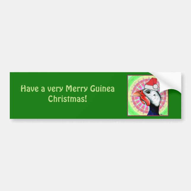Guinea Christmas! Bumper Sticker (Front)