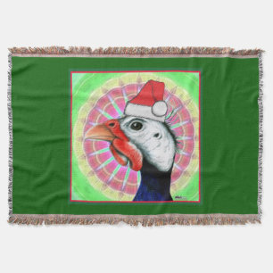 Guinea Christmas! Throw Blanket