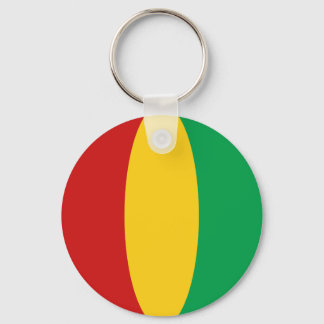 Guinea-Conakry Fisheye Flag Keychain