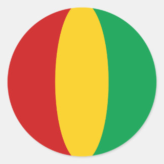 Guinea-Conakry Fisheye Flag Sticker