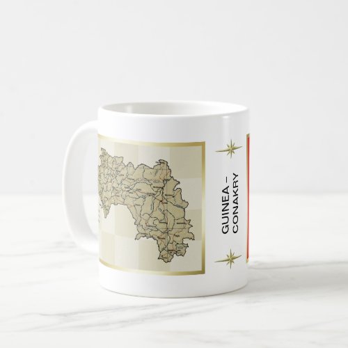 Guinea_Conakry Flag  Map Mug