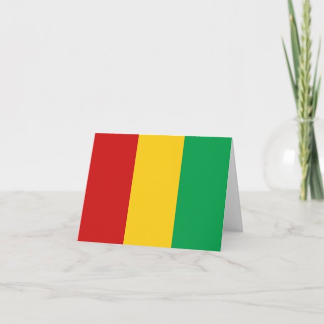 Guinea-Conakry Flag Notecard (Front)