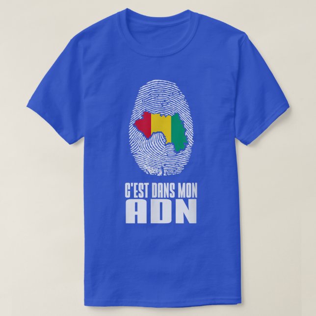 Guinea Conakry It's In My DNA Love Guinea Flag T-Shirt (Design Front)