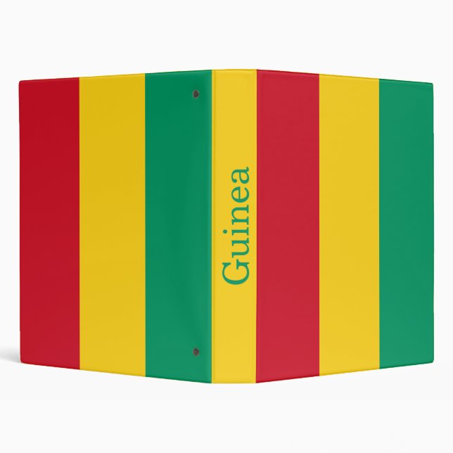 Guinea Flag 3 Ring Binder (Background)