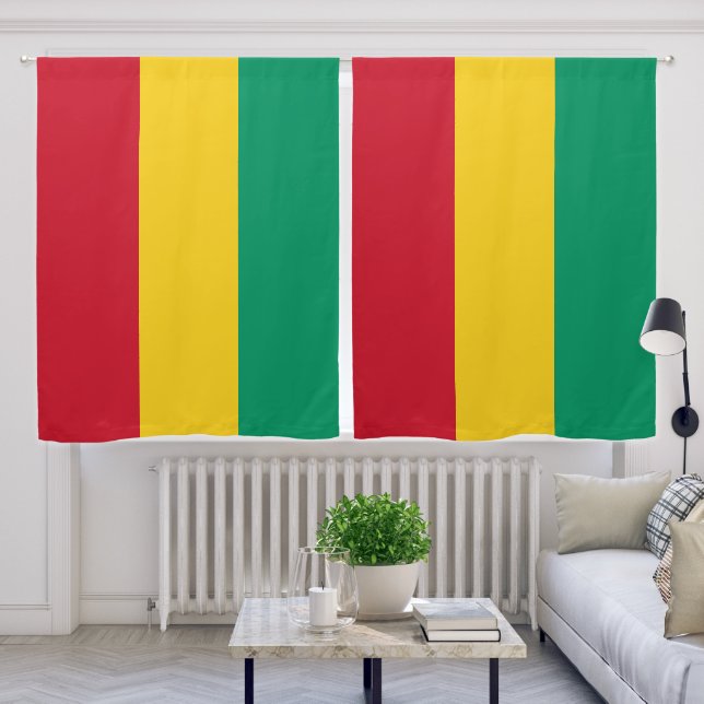 Guinea flag blackout curtains (Living Room)