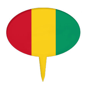 Guinea flag cake topper