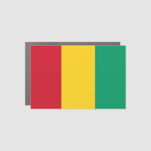 Guinea Flag Car Magnet