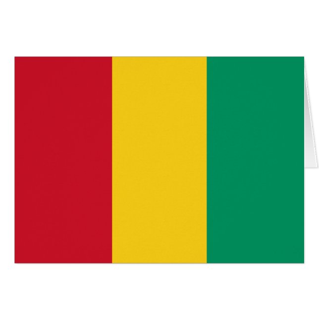 Guinea Flag Cards (Front Horizontal)