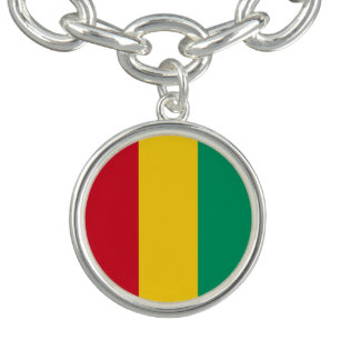 Guinea flag Charm Bracelet