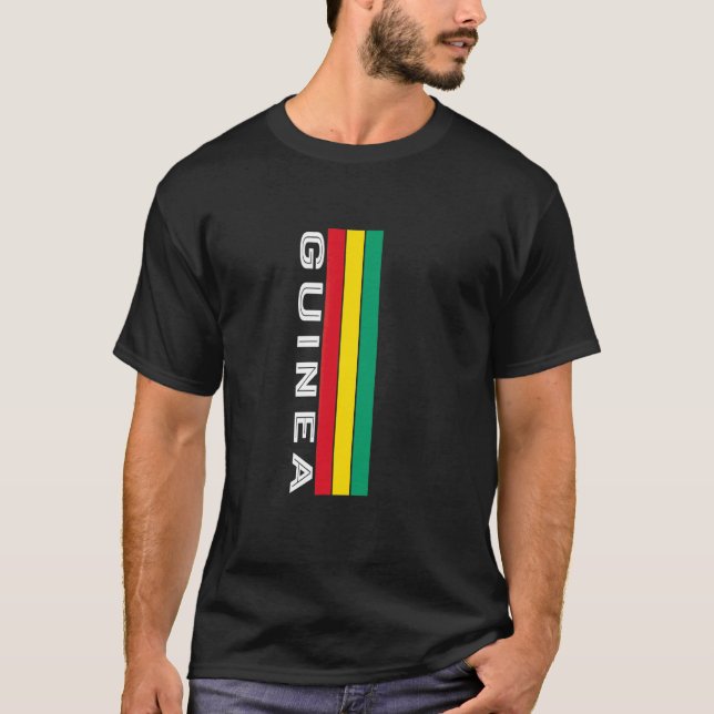 Guinea Flag Colors T-Shirt (Front)
