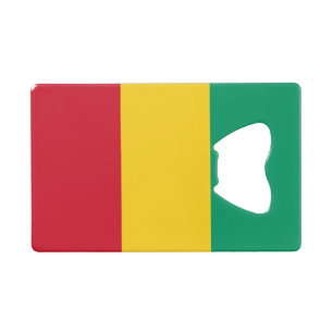 Guinea Flag Credit Card Bottle Opener