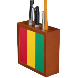 Guinea Flag Desk Organizer