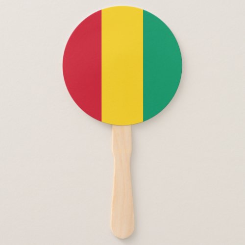 Guinea Flag Hand Fan