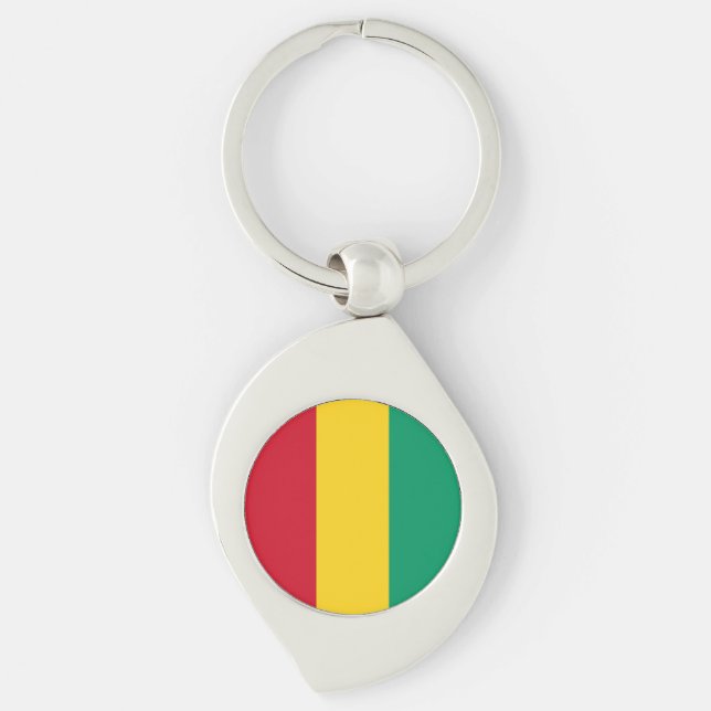 Guinea Flag Keychain (Front)