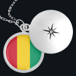 Guinea flag locket necklace<br><div class="desc">An ideal gift for all those who are patriotic of their country!</div>