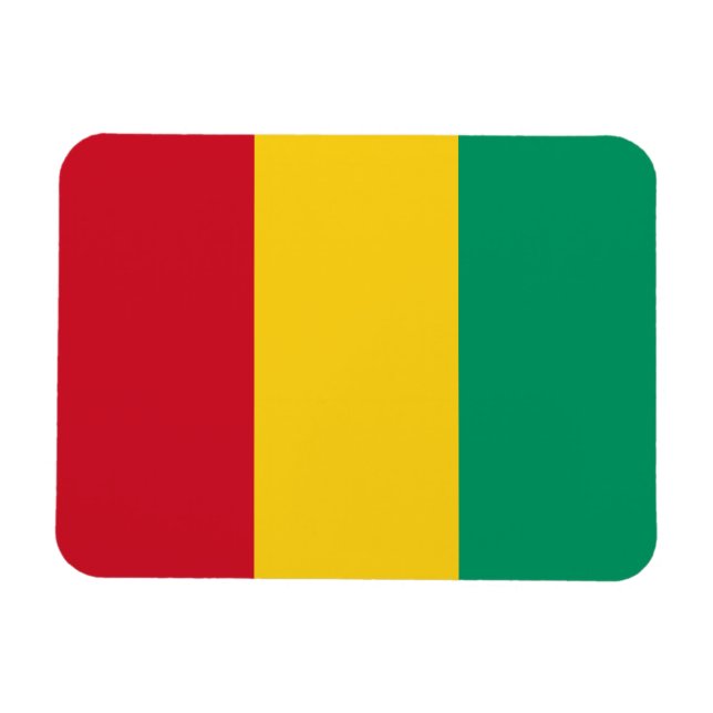 Guinea Flag Magnet (Horizontal)