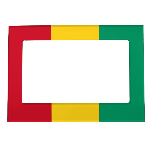 Guinea flag magnetic frame (Front)