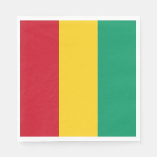 Guinea Flag Napkins (Front)