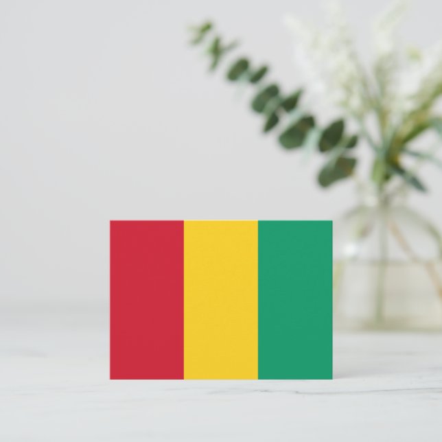 Guinea flag note card (Standing Front)