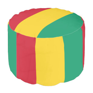 Guinea Flag Pouf