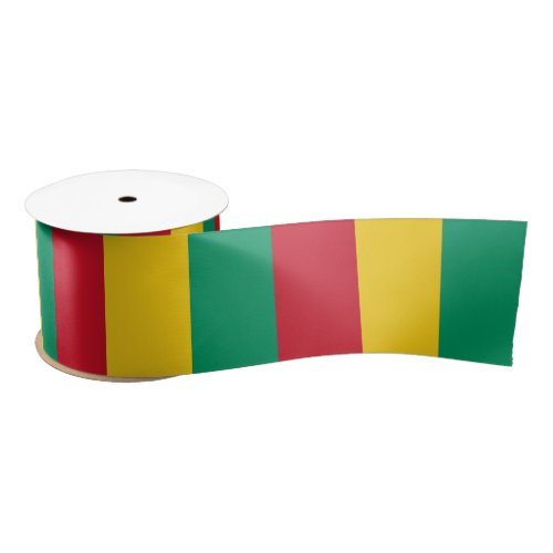 Guinea Flag Satin Ribbon