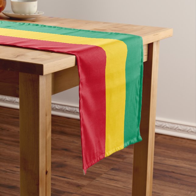 Guinea flag short table runner (In Situ)